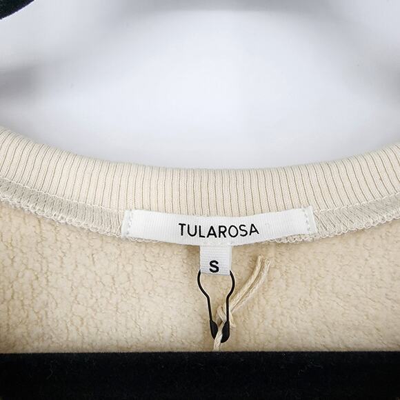 Revolve TULAROSA Long Sleeve Neda Sweatshirt In Vanilla Cream Size Small - Picture 3 of 6